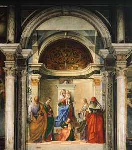 Dört Aziz arasında Madonna (fresk)