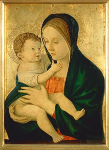 Madonna, 1475 civarı (ahşap üzerine resim) by Giovanni Bellini