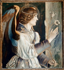 St Vincent Ferrier Poliptiği: Müjde Meleği (St Vincent Ferrer Poliptiği: Müjde Meleği) Boyama Giovanni Bellini dit il Giambellino (yaklaşık 1432-1516) 1464-1468 Dim 72x67 cm Venedik Santi Giovanni e Paolo Kilisesi by Giovanni Bellini