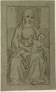 bakire ve çocuk by Giovanni Bellini