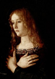 İskenderiyeli Azize Katerina ve Mecdelli Meryem ile Bakire ve Çocuk by Giovanni Bellini