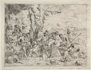 Laban, Rachel'ın Bagajında İdol Arıyor by Giovanni Benedetto Castiglione