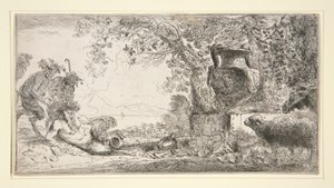Vazo Karşısı Tavada Kurutulmuş by Giovanni Benedetto Castiglione