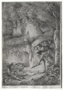 Aziz Peter ve Paul'ün Cesetlerinin Keşfi by Giovanni Benedetto Castiglione