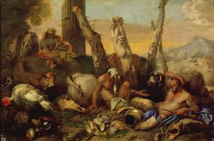 İyi bir adam için bir fenerle arayan Diogenes Masalı