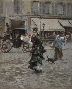 Caddeyi Geçmek, 1873-75 by Giovanni Boldini