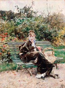 Hyde park (tuval üzerine yağlı boya by Giovanni Boldini