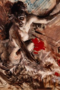 Bayan de Joss, detay by Giovanni Boldini