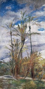 Palmiye ve portakal ağaçları by Giovanni Boldini