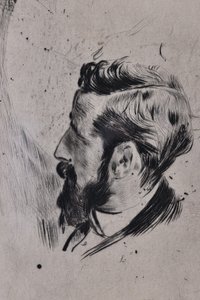 Paul Helleu'nun portresi by Giovanni Boldini