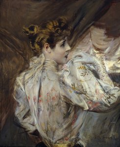 Profildeki Genç Bir Kadının Portresi Eleonora Duse, c. 1895.