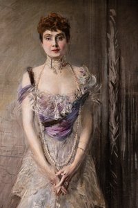İspanya Prensesi Eulalia, detay by Giovanni Boldini
