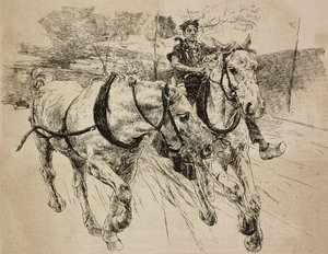 Takviye arabası atları, Giovanni Boldini