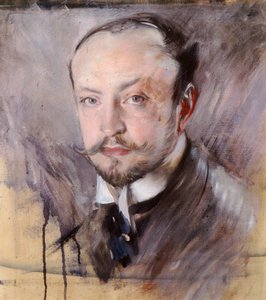 Otoportre, önden görünüm Giovanni Boldini (1842-1931), tuval üzerine yağlı boya by Giovanni Boldini