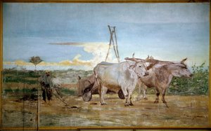 Toplanan hayvan gübresi (tuval üzerine yağlı boya by Giovanni Boldini