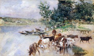 Giovanni Boldini (1842-1931) tarafından Seine