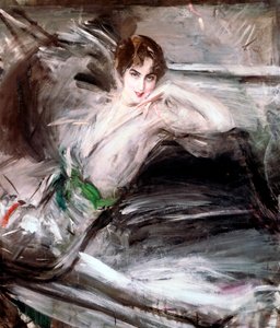 Kadın Sandalyeye Oturmuş, c1860 by Giovanni Boldini