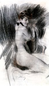 Oturan Kadın, c1920 by Giovanni Boldini