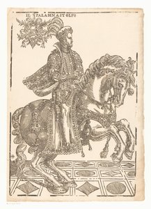 Atlı Astolfo Il paladin Astolfo (nesne üzerindeki başlık) by Giovanni Britto
