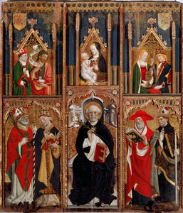 Altarpiece Reghezza: Tahttaki Aziz Dominika (panelde yağ, yaklaşık 1472)