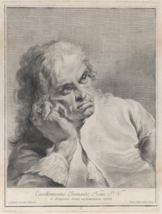 Kafasını eline dayayan dalgın adam, 1743. by Giovanni Cattini