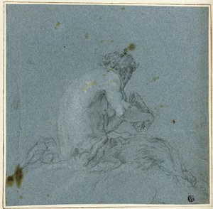 Pipolarını Oynayan Bir Satir by Giovanni Domenico Tiepolo