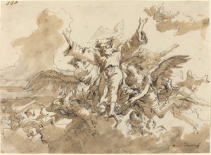 Evrenin Yaratılışı by Giovanni Domenico Tiepolo