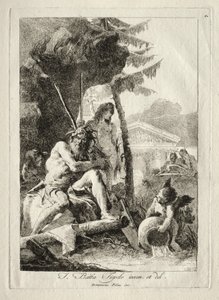 Nehir Figürleri. by Giovanni Domenico Tiepolo