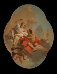 Flora ve Zephyr by Giovanni Domenico Tiepolo