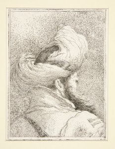 Bir Türk Başkanı, Raccolta di Teste serisinden, Libro Secondo (Başlar Koleksiyonu, İkinci Kitap) by Giovanni Domenico Tiepolo
