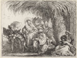 Joseph, Eşeğin Üzerinde Meryem