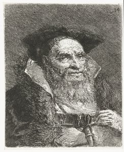 bere ile adam Kafaların toplanması (dizi başlığı) Raccolta di Teste (dizi adı) by Giovanni Domenico Tiepolo