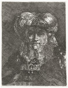 büyük türbanlı adam Kafaların toplanması (dizi başlığı) Raccolta di Teste (dizi adı) by Giovanni Domenico Tiepolo