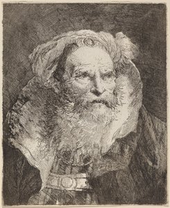 yaşlı adam meditasyon by Giovanni Domenico Tiepolo