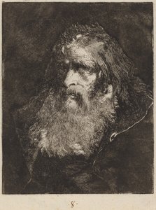 Çıplak kafalı yaşlı adam by Giovanni Domenico Tiepolo