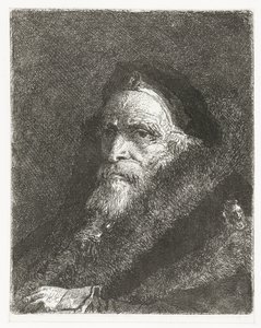 Kürk mantolu yaşlı adam Kafaların toplanması (dizi başlığı) Raccolta di Teste (dizi adı) by Giovanni Domenico Tiepolo