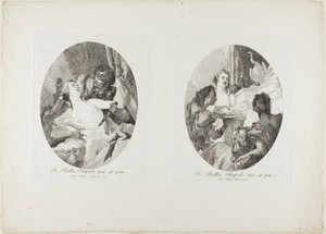 Tarquin ve Lucretia ve Kleopatra Hediyelerle Onurlandırıldı by Giovanni Domenico Tiepolo