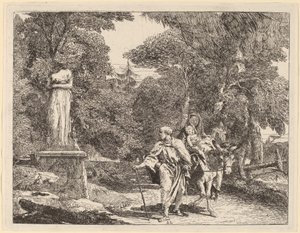 Düşen İdol Bölümü by Giovanni Domenico Tiepolo