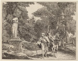Düşen İdol Bölümü by Giovanni Domenico Tiepolo
