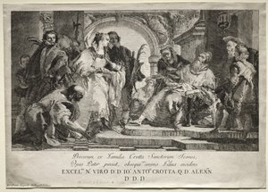 Crotta Ailesinin Azizleri by Giovanni Domenico Tiepolo