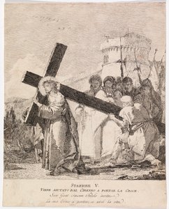 Via crucis - İstasyon V. Kireneli Simun İsa