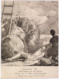 Via crucis - İstasyon XI. İsa Çarmıha Gerildi by Giovanni Domenico Tiepolo