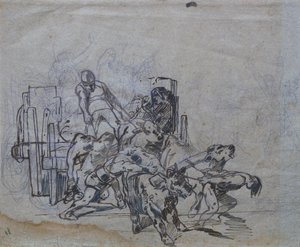 Dört öküz arabası by Giovanni Fattori