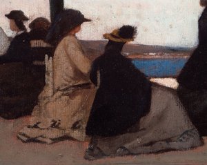 La rotunda de Palmieri (La Rotonda di Palmieri) Detay Tablo Giovanni Fattori (1825-1908) by Giovanni Fattori