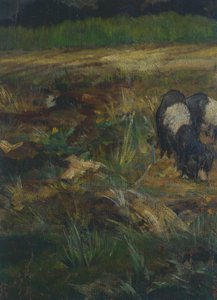 Tuscan Maremma, detay (tuval üzerine yağlı boya) by Giovanni Fattori
