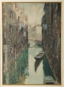 Venedik Kanalı (yağlı boya)