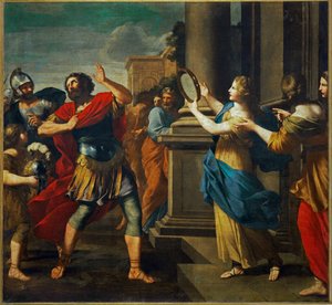 Jephta kızını tanıyor (tuval üzerine resim)