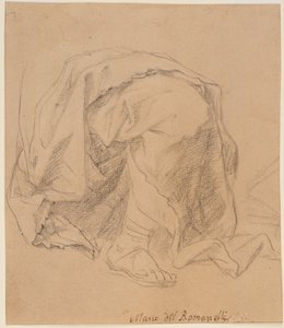 Perdelik Çalışması by Giovanni Francesco (1610 62) Romanelli