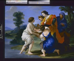 Musa'nın Bulunuşu (tuval üzerine yağlıboya) by Giovanni Francesco (1610 62) Romanelli