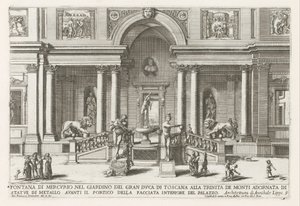 Loggia en tuin van de Villa Medici te Roma Trinita de Monti